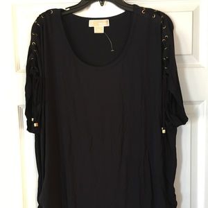 New Michael Kors Navy Blue top 2x